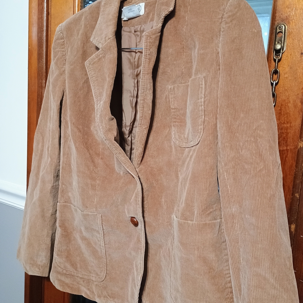 Classic Tan Corduroy Blazer